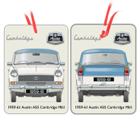 Austin A55 Cambridge MKII 1959-61 Air Freshener